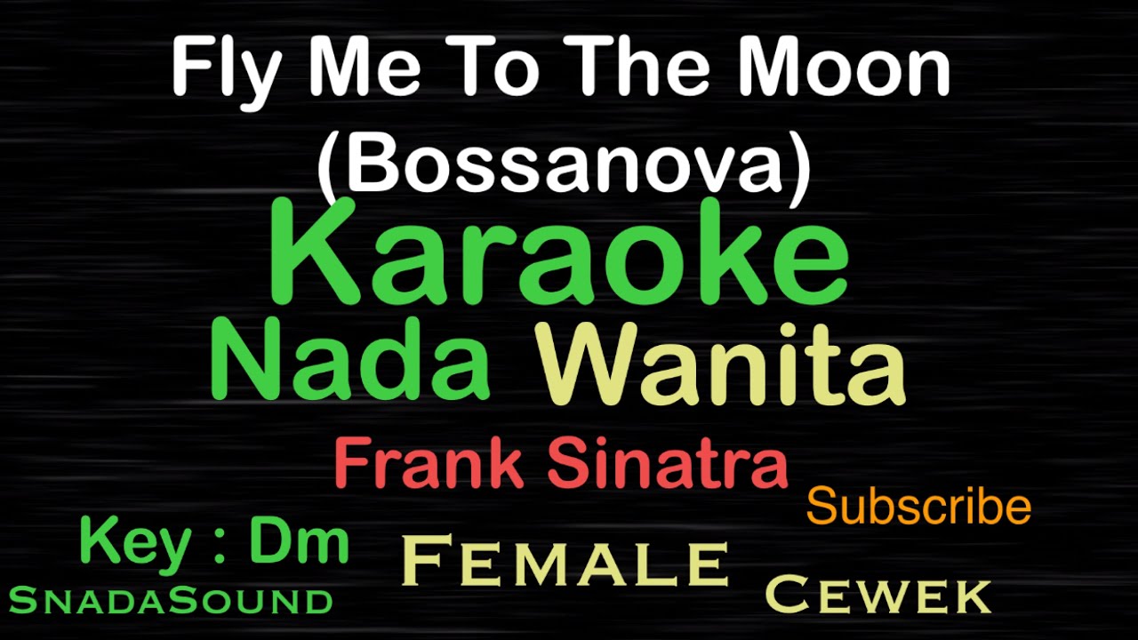 Fly Me to the Moon - Bossanova Version | Frank Sinatra Karaoke