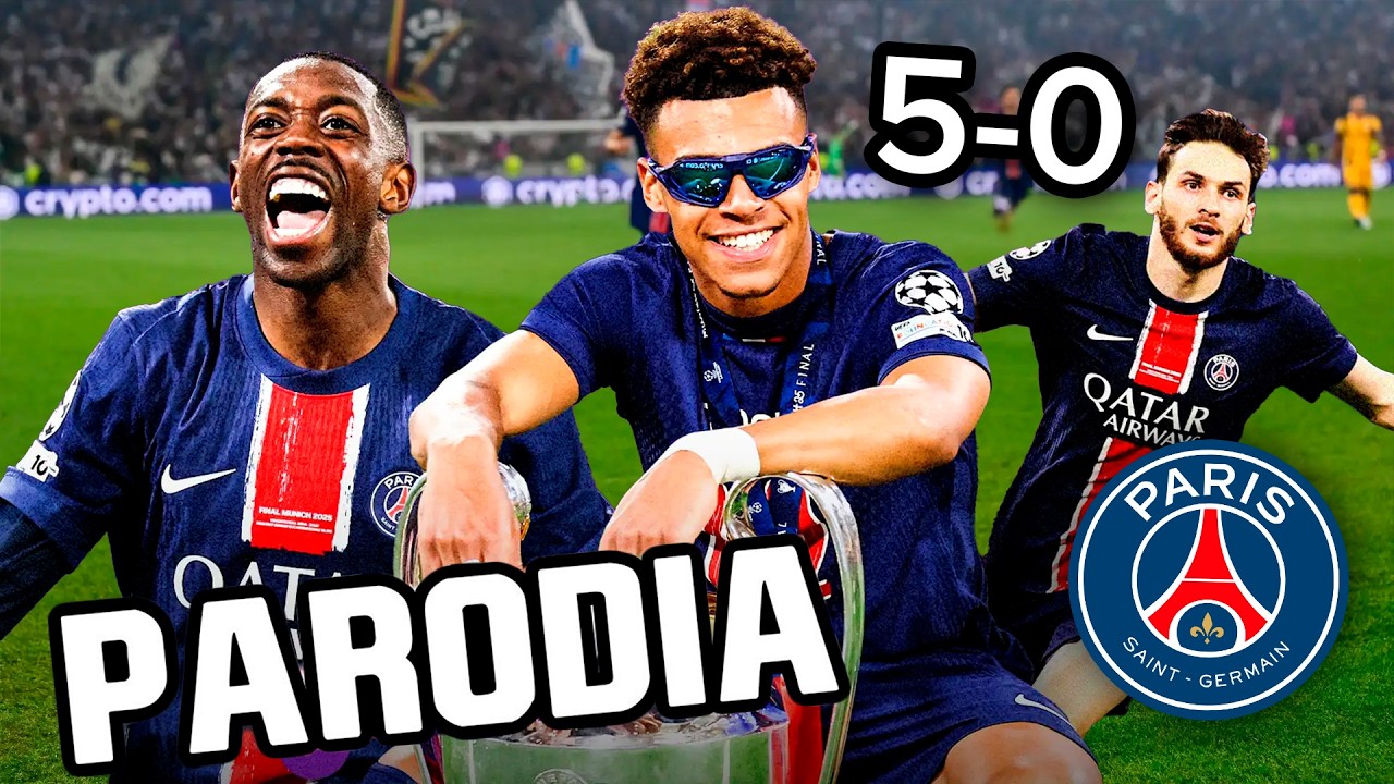 PSG vs Inter 5-0 Parody of 'I Gotta Feeling' 🎶