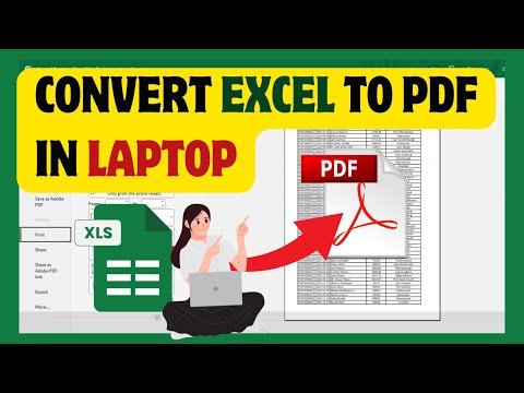 How To Convert Excel To PDF In Laptop