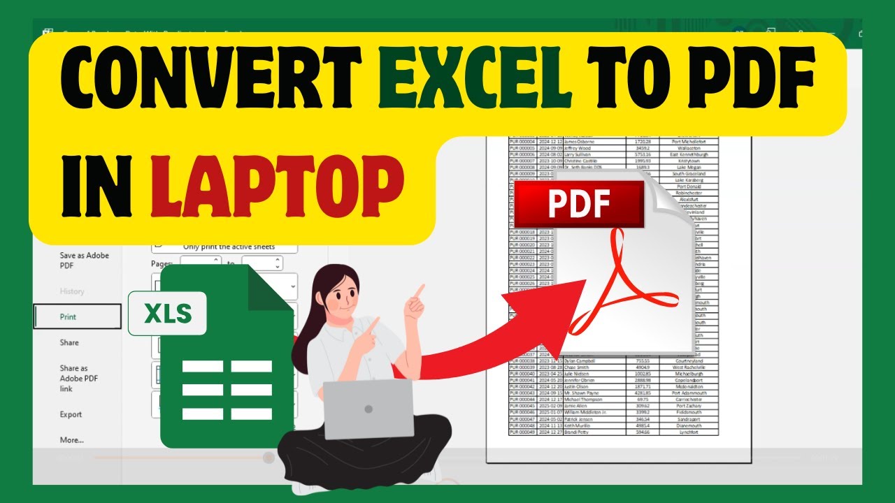 How to Convert Excel to PDF on Your Laptop