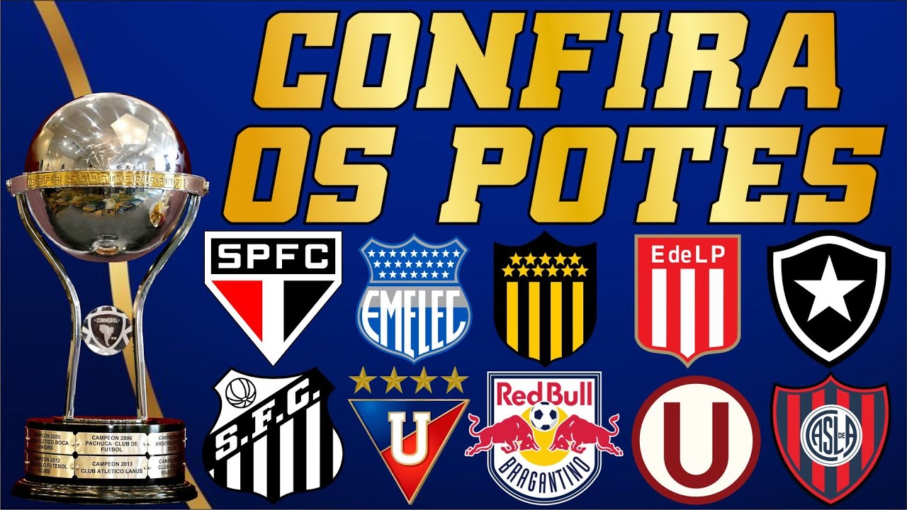 Copa Sulamericana 2023 - Confira os Potes do Sorteio