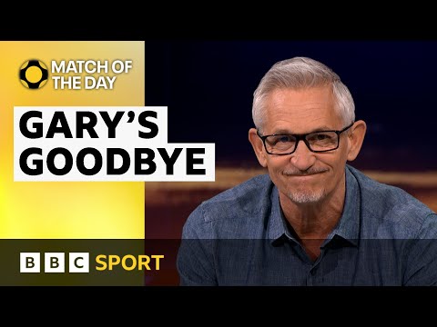 Gary Lineker's final sign-off from Match of the Day | BBC Sport