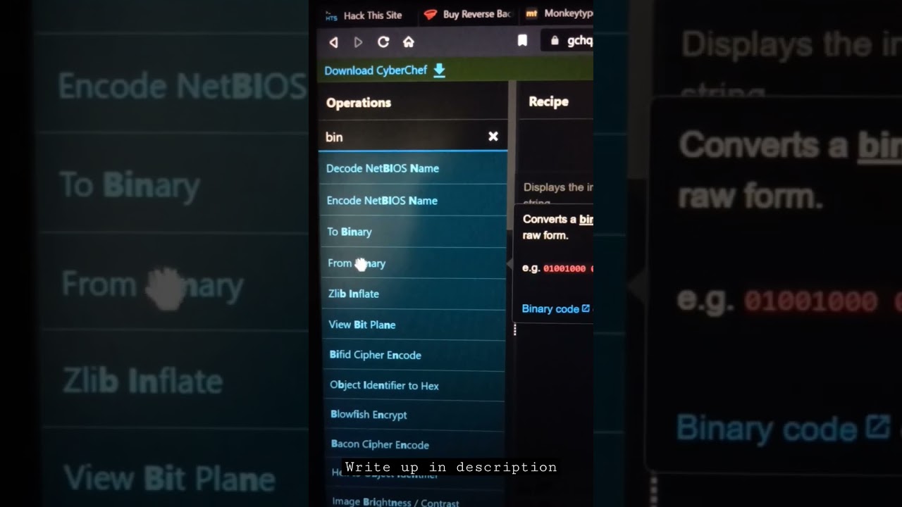 CyberChef Tutorial: Convert Binary to ASCII for CTF Challenges π