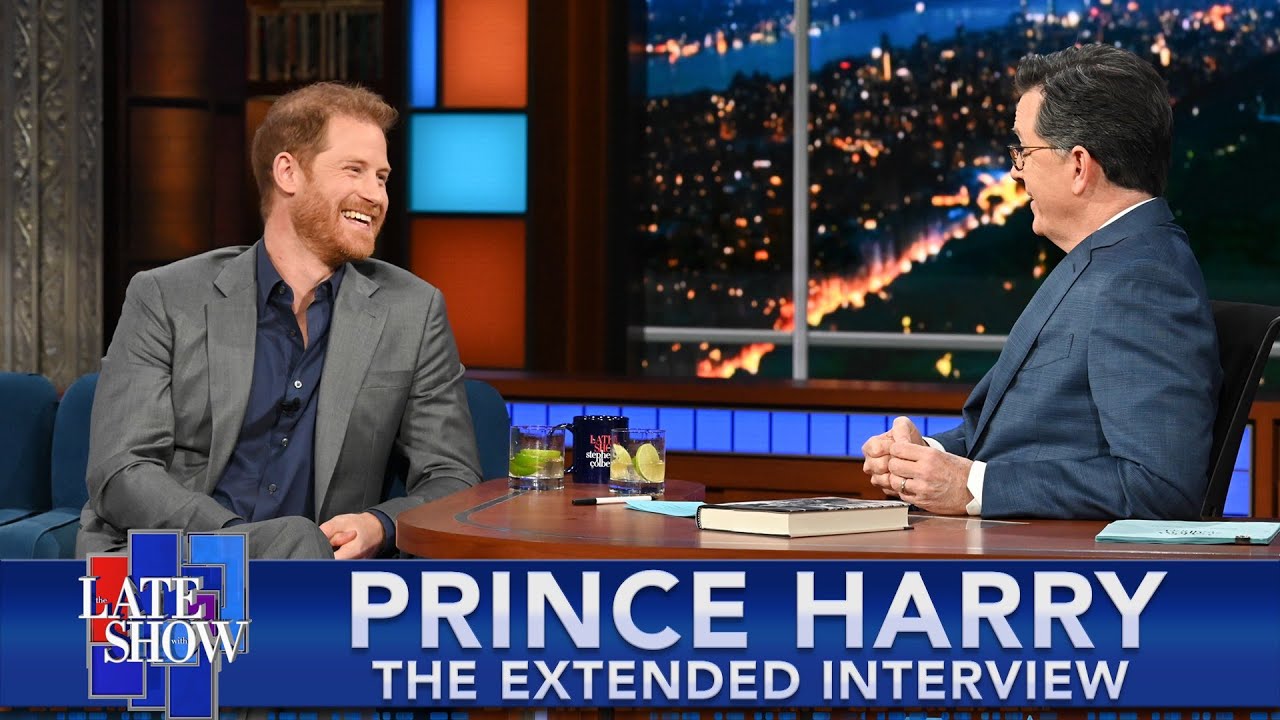 Prince Harry Opens Up About 'Spare' in Extended Chat with Stephen Colbert 🍹