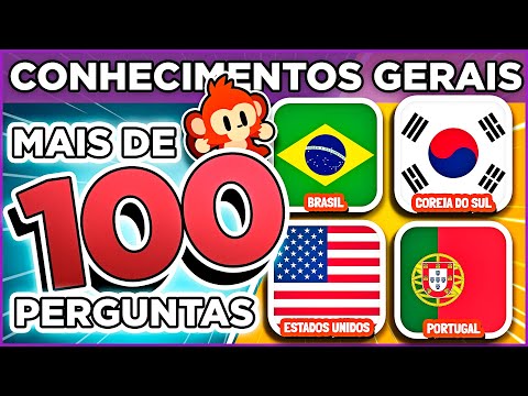 + 💯 PERGUNTAS DE CONHECIMENTOS GERAIS | Última maratona especial de férias #quiz #macaquiz