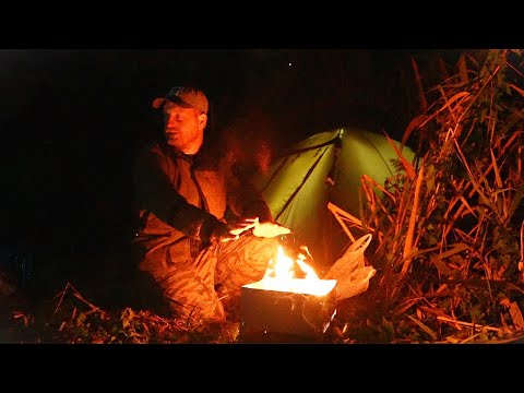 РЫБАЛКА С НОЧЁВКОЙ НА ЯМЕ. ЖЕНА ЛОВИТ СОМОВ, а я САЗАНОВ. Рыбалка на закидушки. Сом на саранчу