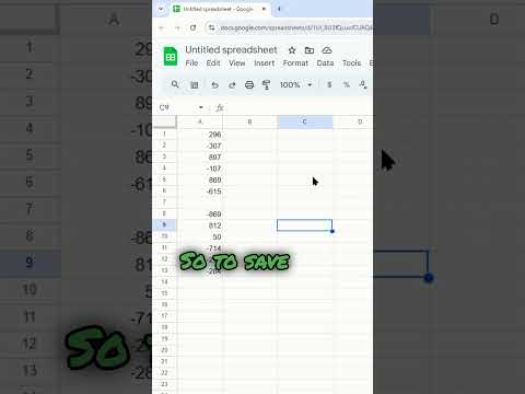 How to Save in Google Sheets