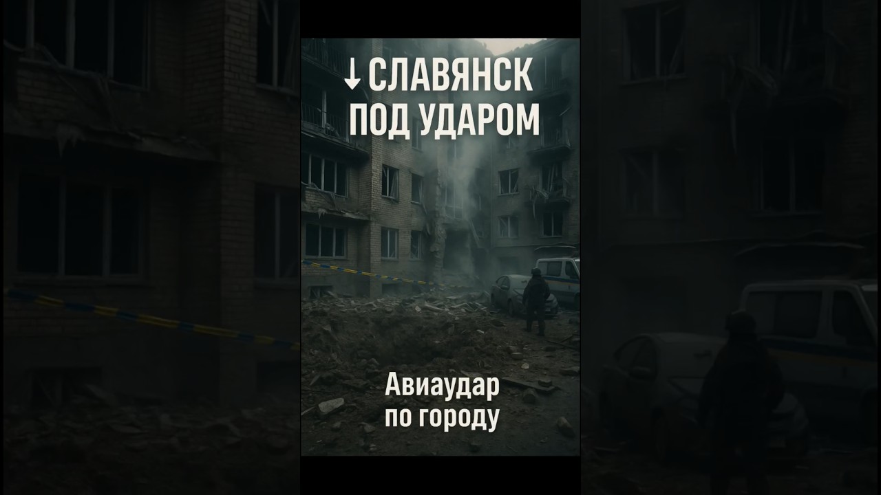 Авиаудар по Славянску: кадры и последствия
