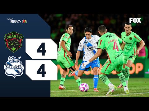JUĂREZ 4-4 PUEBLA | RESUMEN | LIGA MX | APERTURA 2025 | JORNADA 15