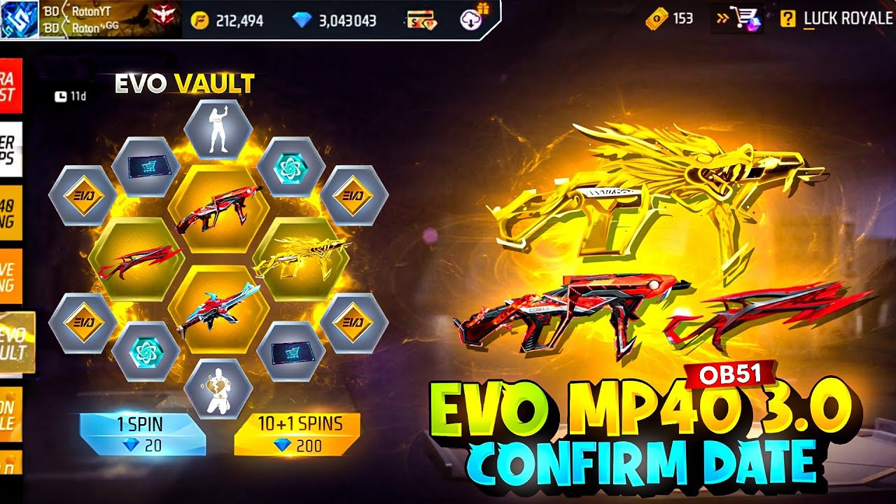 January Evo Vault Event Returns 🎉 | Free Fire BD Server