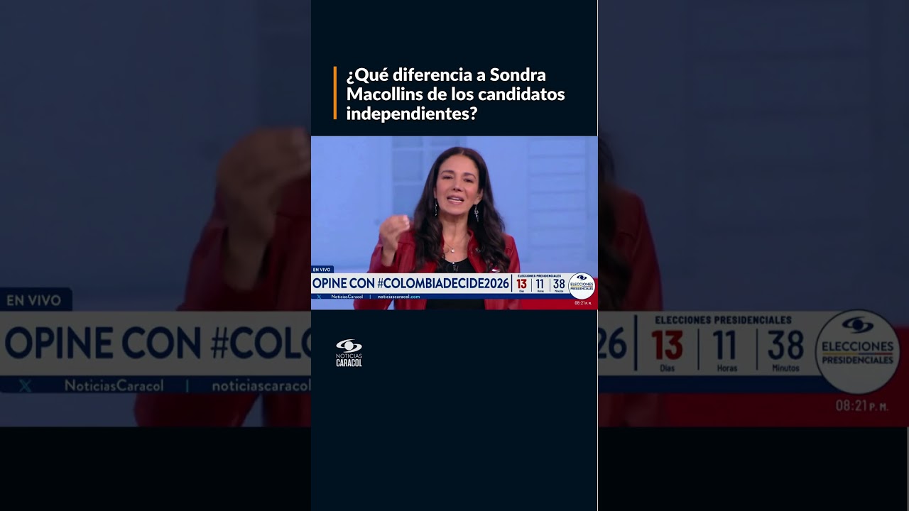 ¿Qué diferencia a Sondra Macollins de los demás candidatos independientes? | Debate presidencial
