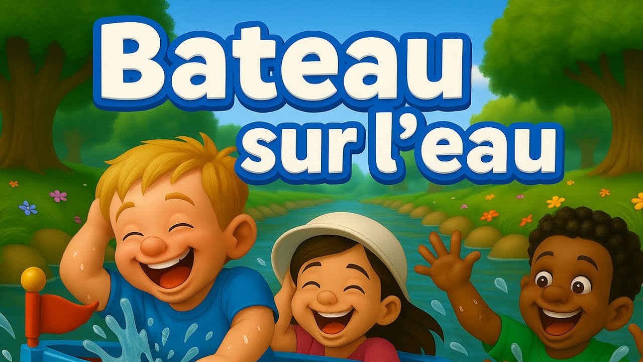 Bateau sur l'Eau 🚢 : Comptine Enfantine Colorée et Moderne