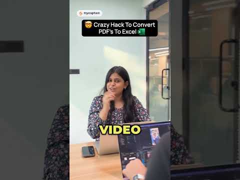 Convert PDF to Excel #excel