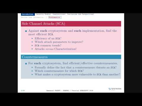 Securing Cryptography Implementations in Embedded Systems, part I
