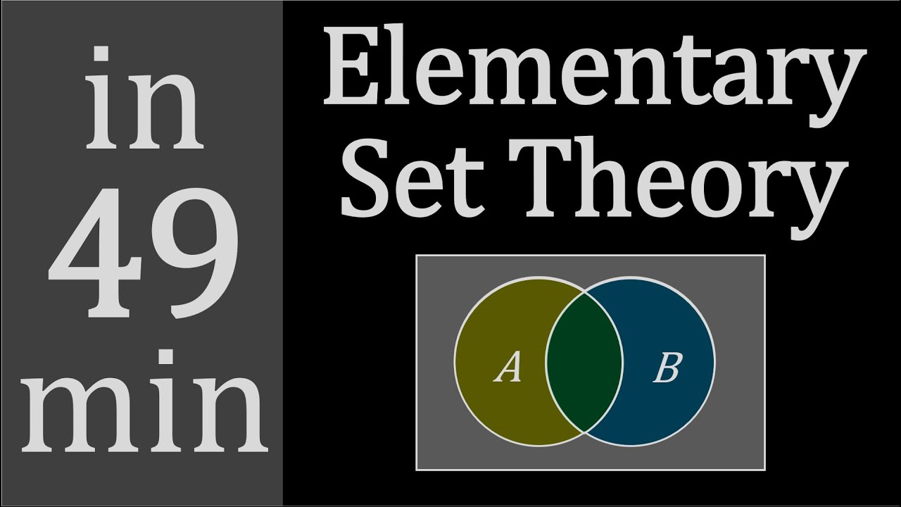 Master Elementary Set Theory in Just 49 Minutes ⏱️