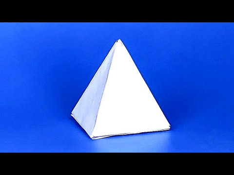 How To Make A Paper 3D Pyramid // Easy 3D Figures Tutorial