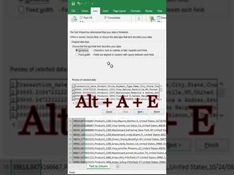 Text to Columns Comma Delimited txt Or csv To Excel (2021)