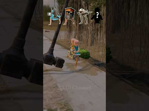 Tantangan Palu Raksasa vs Upin Ipin Naik Anomali Sepeda Listrik, Anomali Gerobak Bakso‼️😱