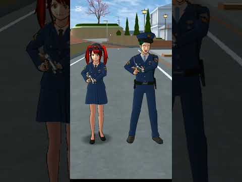 He tried to steal a police bike #dramachannel #dramachannel #sakuraschoolsimulator #games #sakura