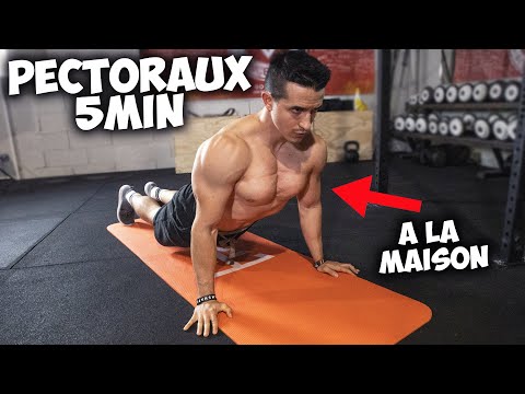 5min pectoraux à la maison sans matériel ! (intense)