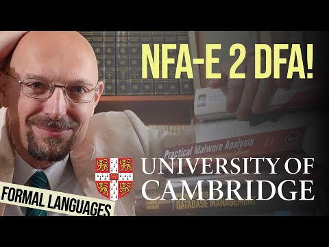Subset construction: from NFA-epsilon to DFA (Discrete Mathematics: Formal Languages and Automata)