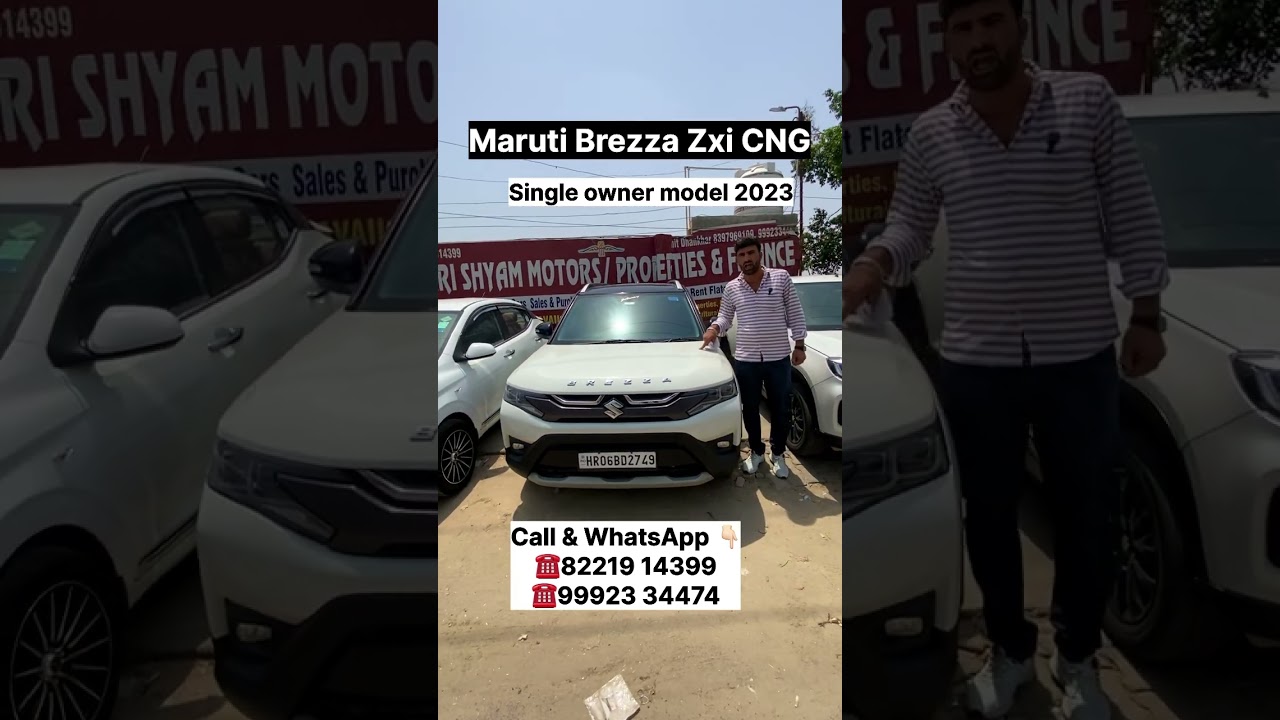 🔥 Maruti Brezza Zxi CNG Now Available in Haryana! Best Deals & Prices 🚗