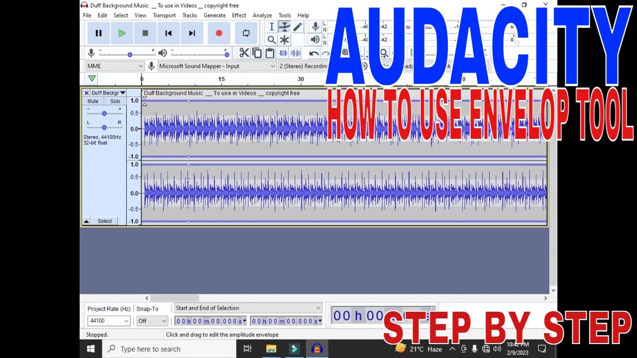 Master the Envelope Tool in Audacity for Perfect Audio Control 🎧