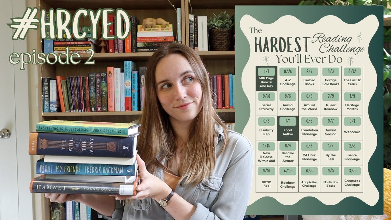 Combining Version 1 and 2 of the Hardest Reading Challenge | Reading Vlog | HRCYED ep2