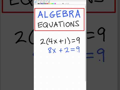BASIC Algebra Equations - Quick Practice