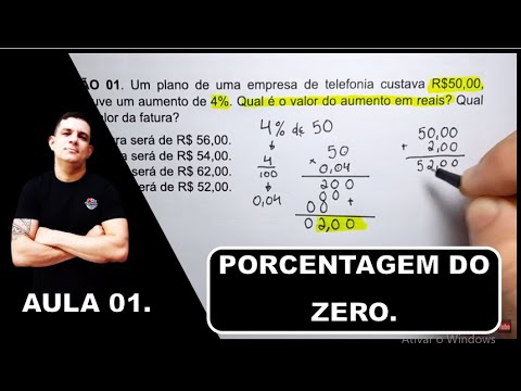PORCENTAGEM PARA INICIANTE: APRENDA DO ZERO 1º AULA - ( AULA 1 DE 10).