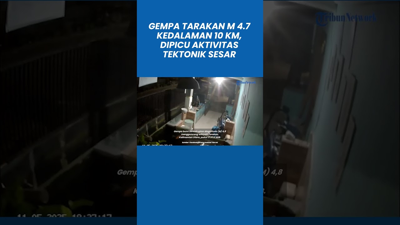 Gempa Tarakan M 4.8 dengan Kedalaman 10 Km Dipicu oleh Aktivitas Sesar Tarakan