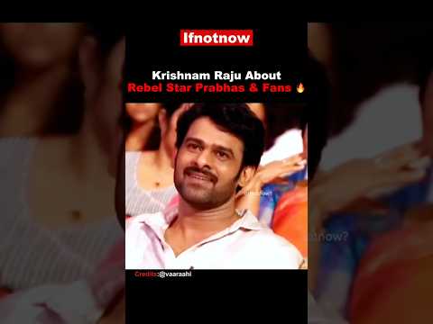 Actor Krishnam Raju Powerful Words about Hero Parbhas 🥵 #prabhas #rajamouli #shorts