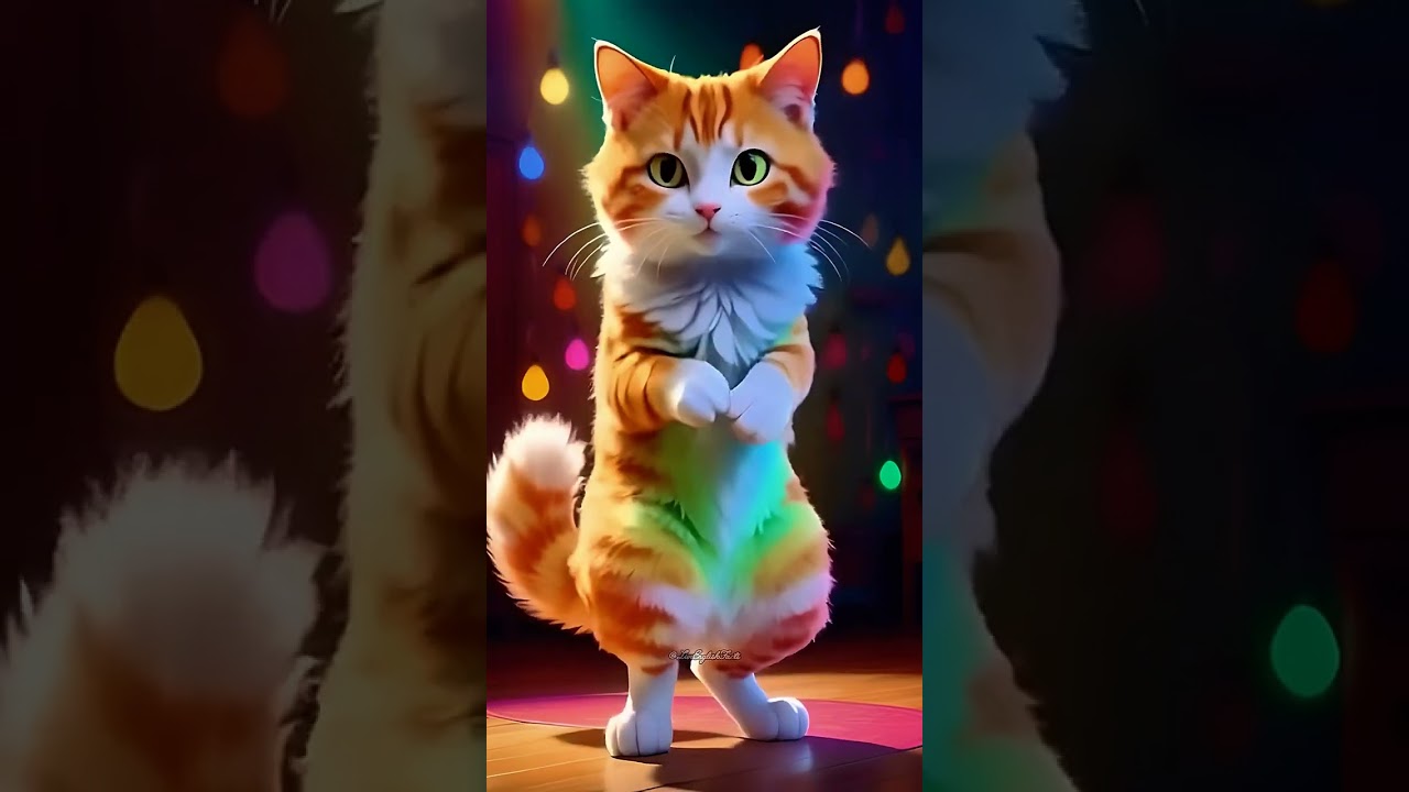 Cute Kitten Dancing 🐾 | Adorable Cat Video
