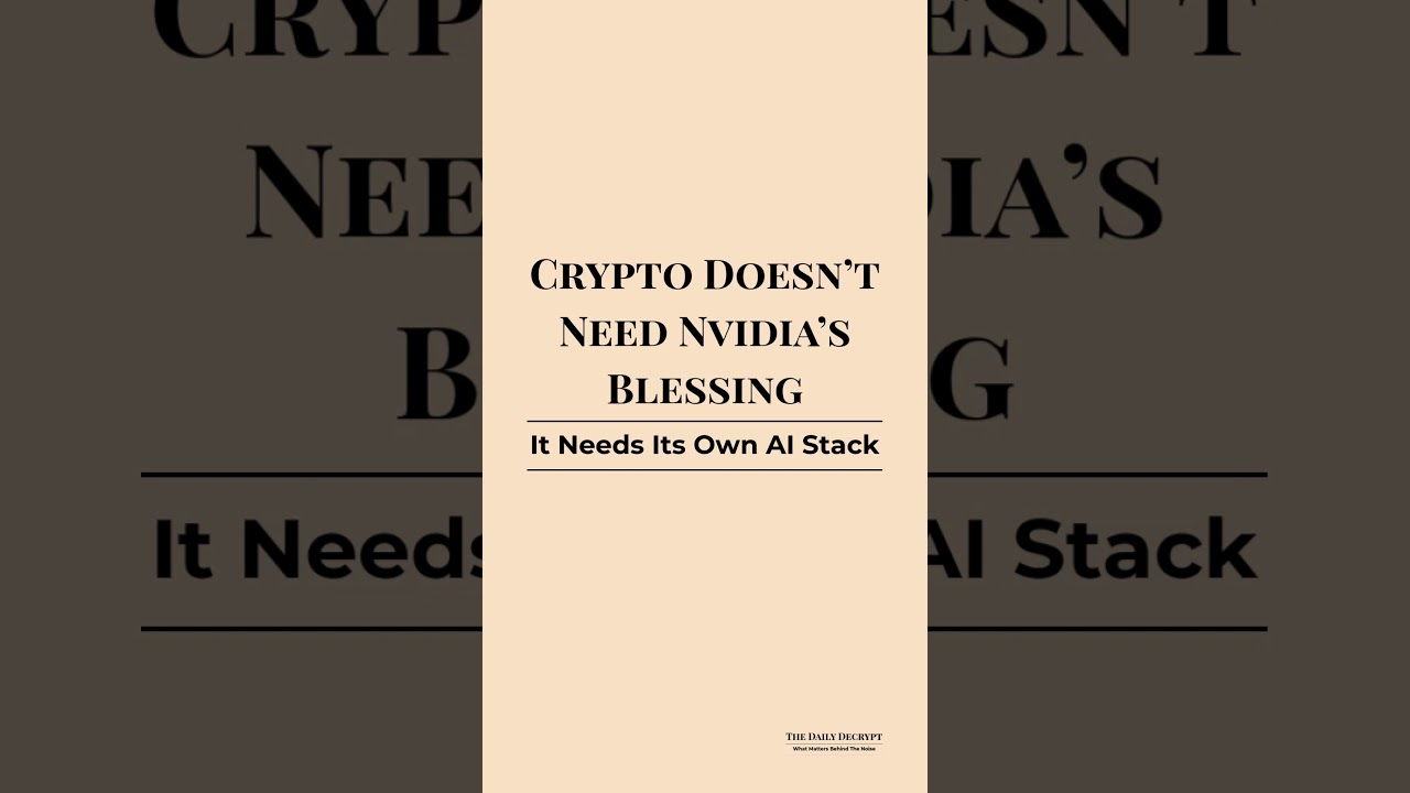 Crypto Builds Its Own AI Future Despite Nvidia’s Rejection 🚀
