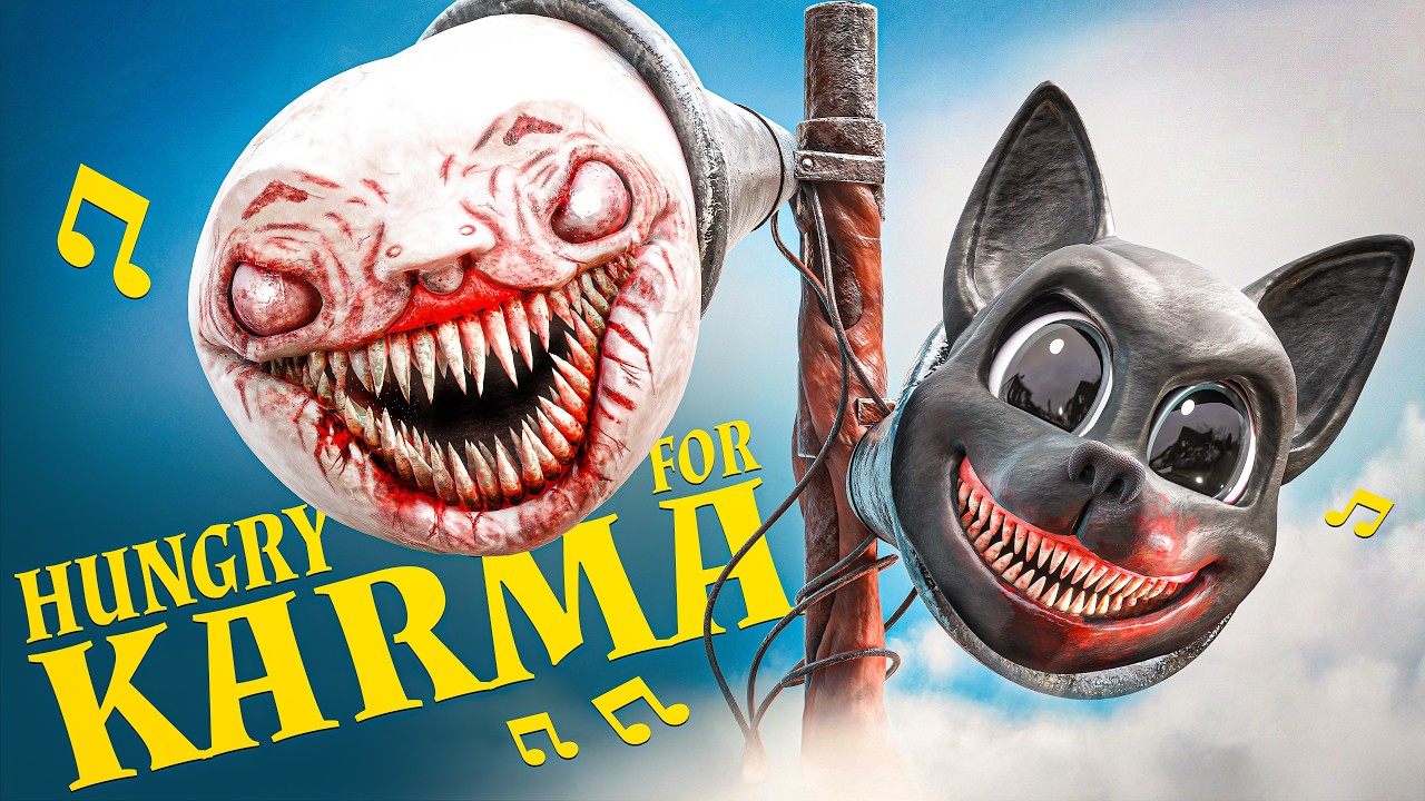 Hungry for Karma: Cartoon Cat, Choo Choo Charles & Siren Head 🎶