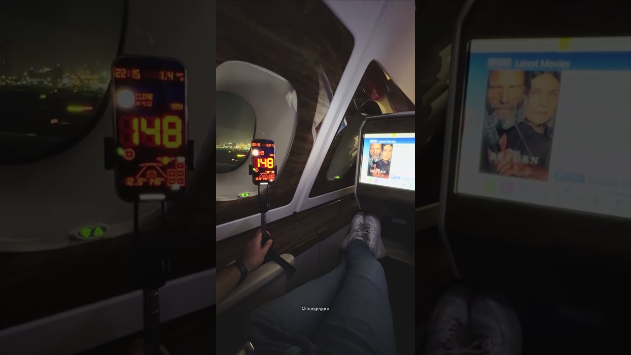 Emirates Airbus A380 Take Off Sound Experience | Lounge Guru