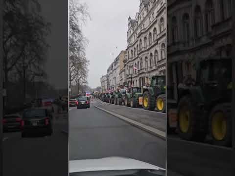 Farmers protest in London with tractors and tanks over inheritance tax