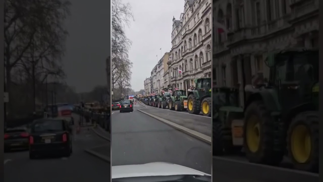 Farmers Rally in London with Tractors and Tanks to Oppose Inheritance Tax π