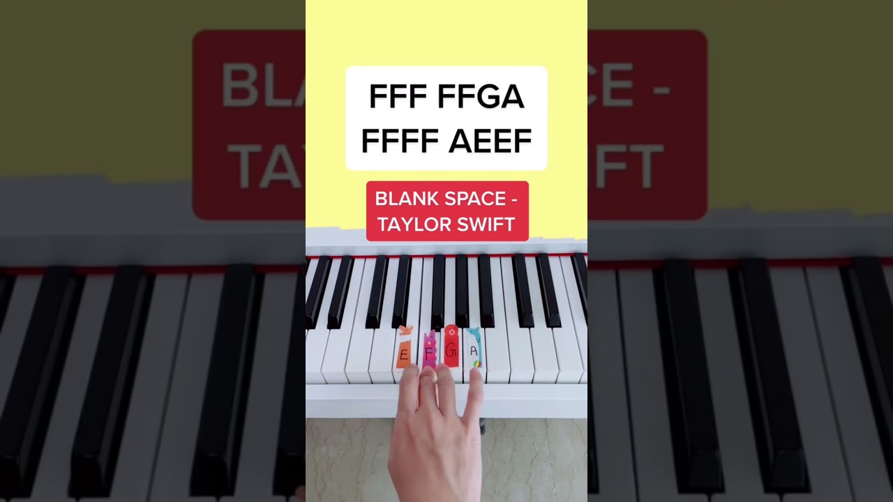 Learn 'Blank Space' by Taylor Swift in 10s 🎹