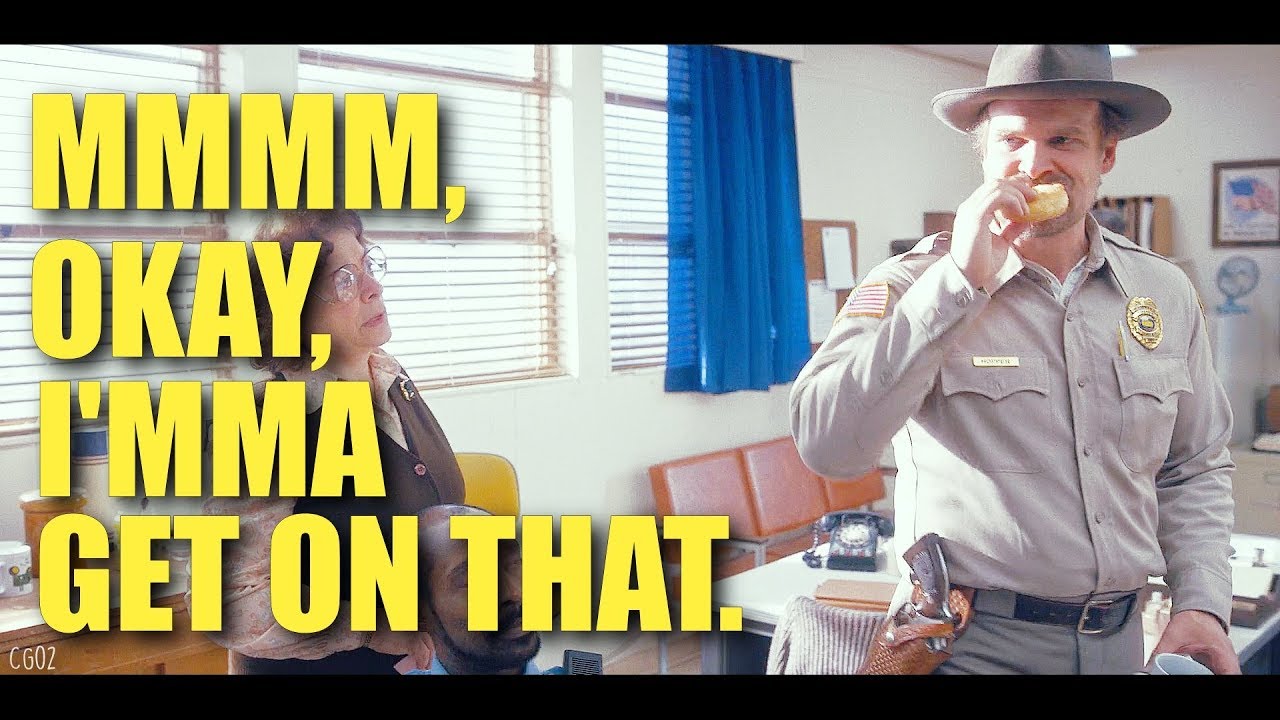 Jim Hopper's Hilarious 'Feel It Still' Moment 😂 | Stranger Things Humor