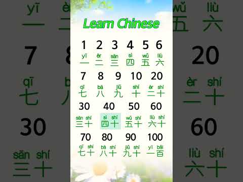 تعلم اللغة الصينيه 🇨🇳 الأرقام #اللغة_الصينية #learn #mandarinchinese #learnchinse #chinalanguage