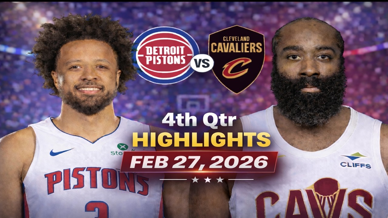 Pistons vs Cavaliers 4th Quarter Highlights | Feb 27, 2026 π