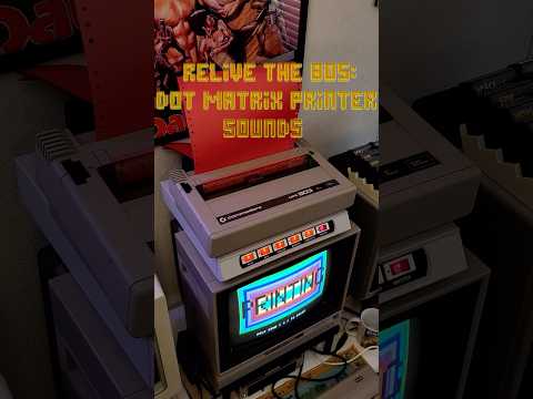 The Iconic Sound of a Dot Matrix Printer on the Commodore 64