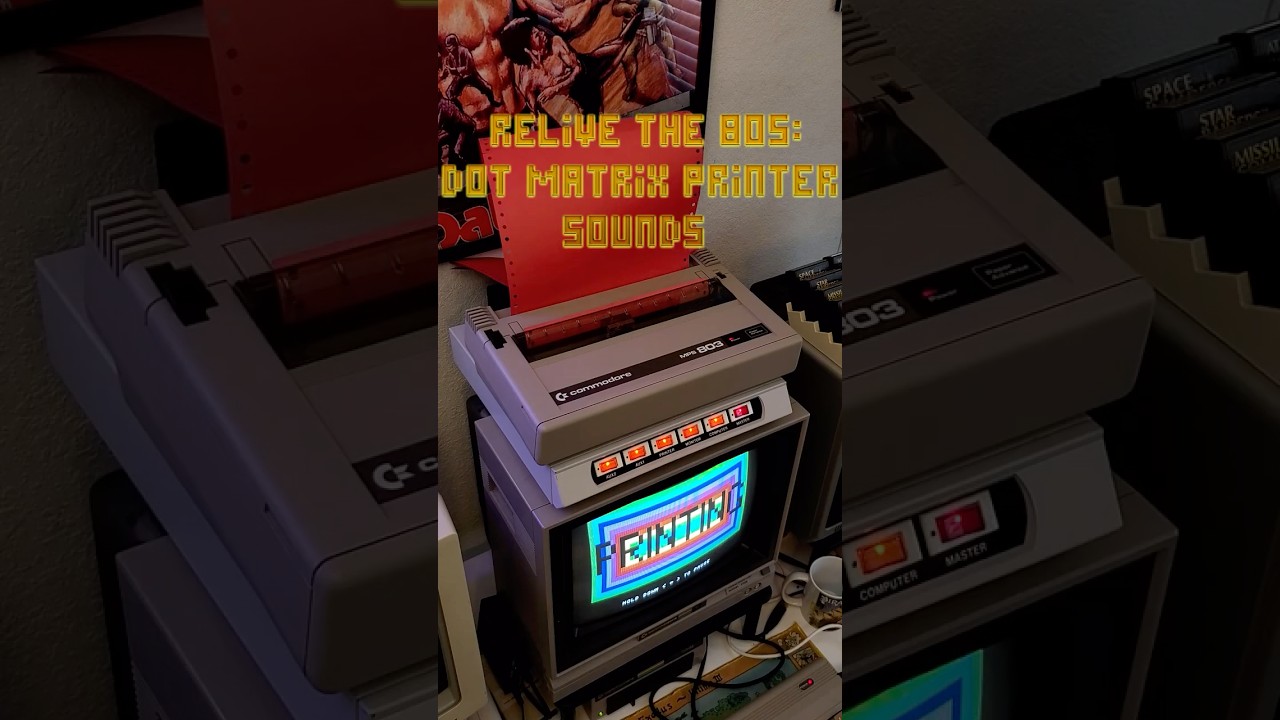 Relive the Classic Sound of a Dot Matrix Printer on the Commodore 64 🎶