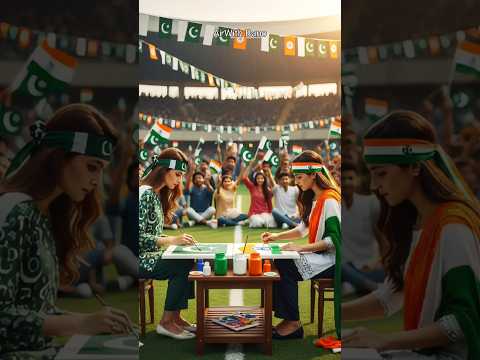 "Pakistan vs India Painting Challenge | Who Painted the Best Flag#ai#shorts#viralvideo#story#youtube