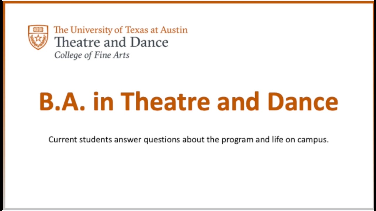 B.A. in Theatre & Dance Student Insights π