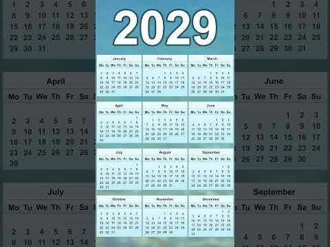 2029 Calendar
