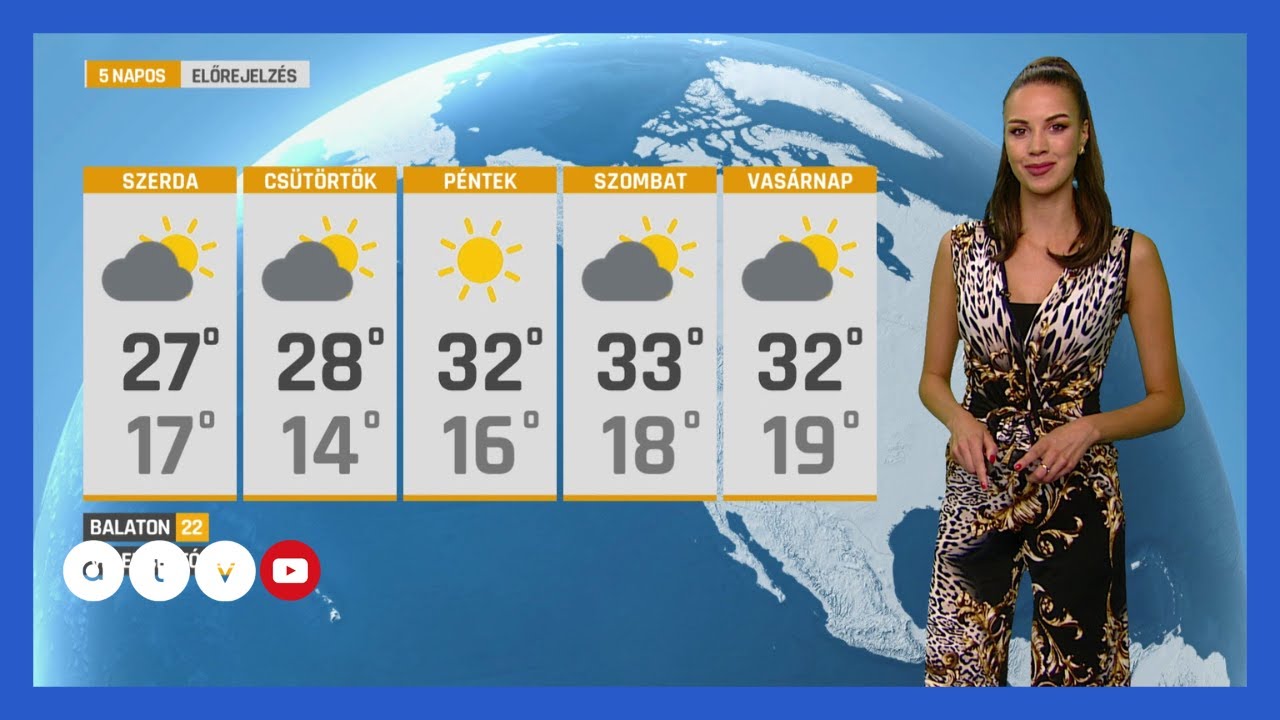 ATV Időjárás-Jelentés – Friss előrejelzés 2025.08.05. ☀️