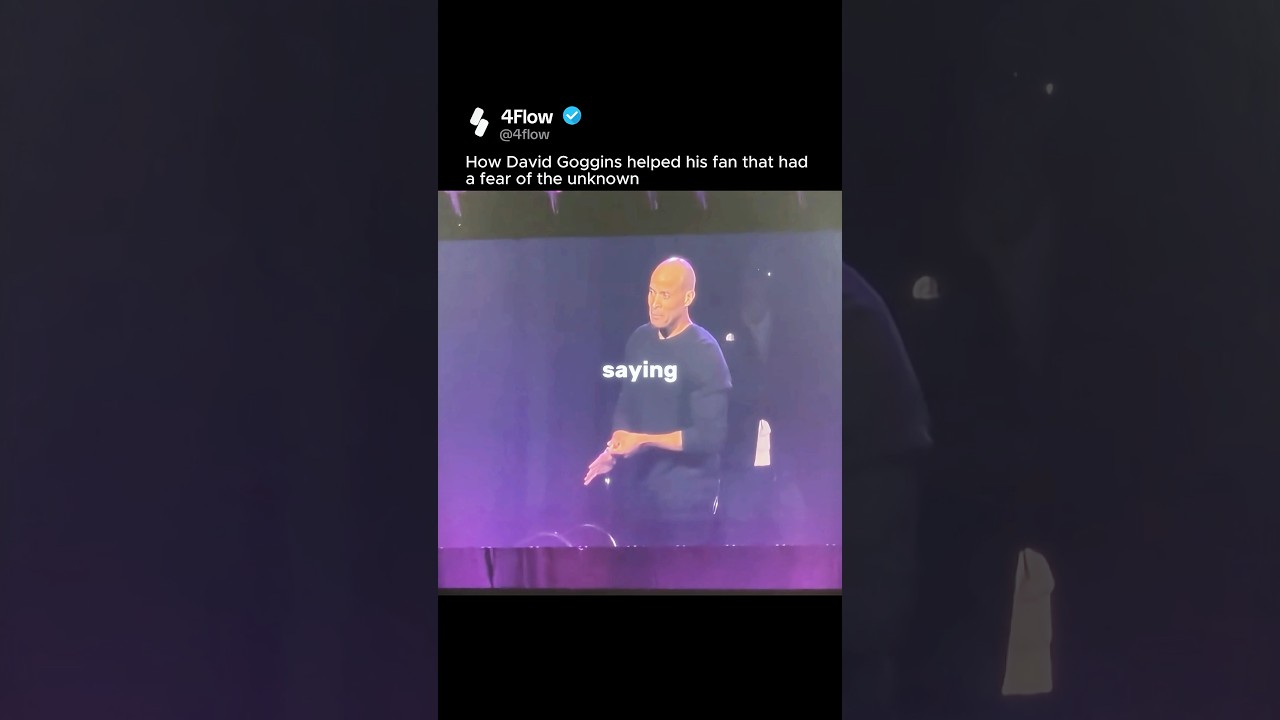 How David Goggins helped this fan live on stage