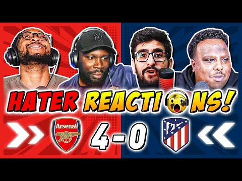 Arsenal's Rivals & Haters GUTTED 🤣 Reactions to Arsenal 4-0 Atlético Madrid | Champions League Fan R